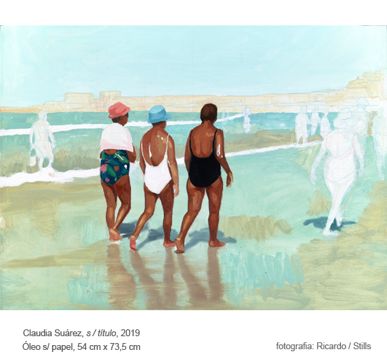 Claúdia Suárez, pintura a óleo s/ papel