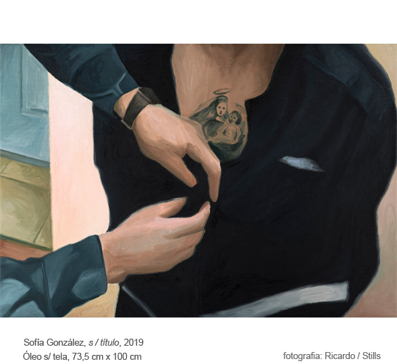Sofía González, pintura a óleo s/ tela