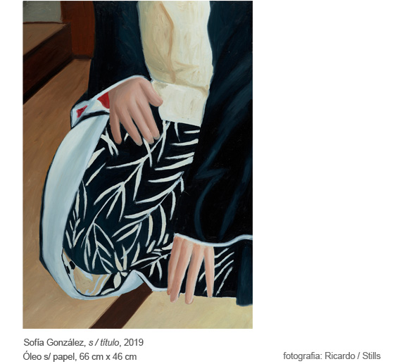 Sofía González, pintura a óleo s/ papel