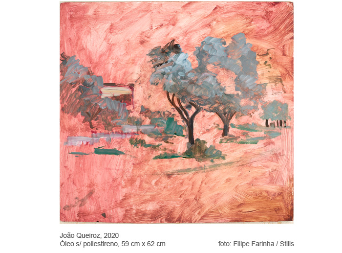 pintura de João Queiroz, oleo sobre poliestireno
