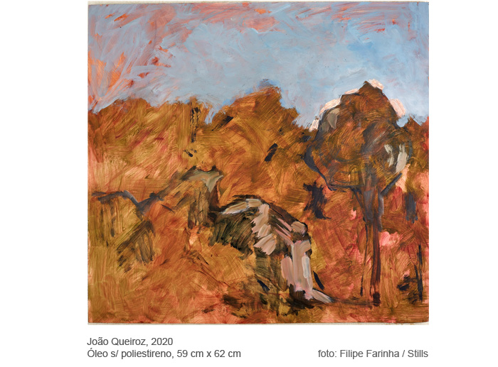 pintura de João Queiroz, oleo sobre poliestireno