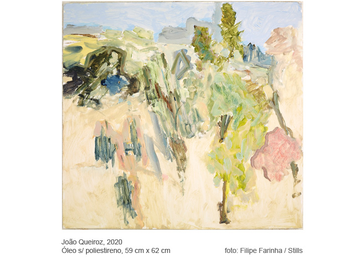 pintura de João Queiroz, oleo sobre poliestireno