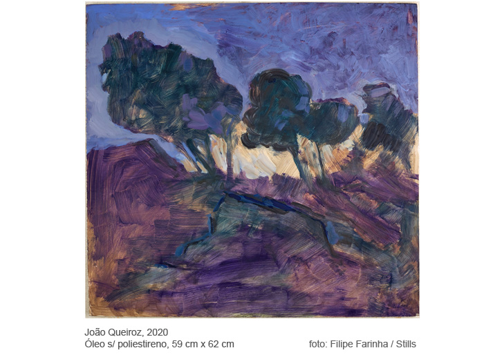 pintura de João Queiroz, oleo sobre poliestireno